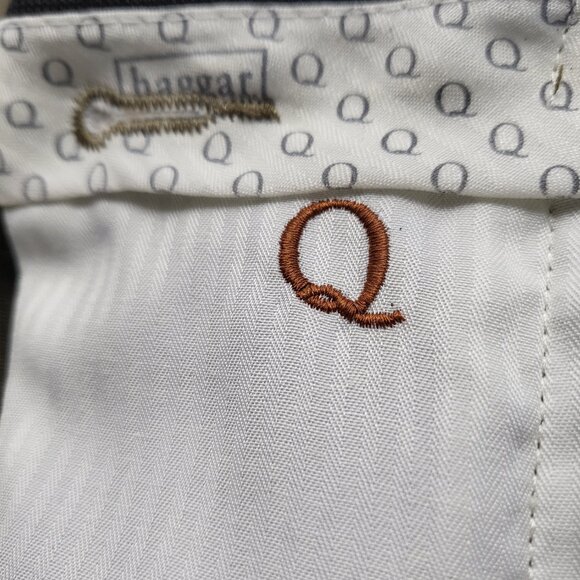 Haggar Q Mens Dress Pants 36 X 32 Straight Leg Polyester Beige - Picture 7 of 16